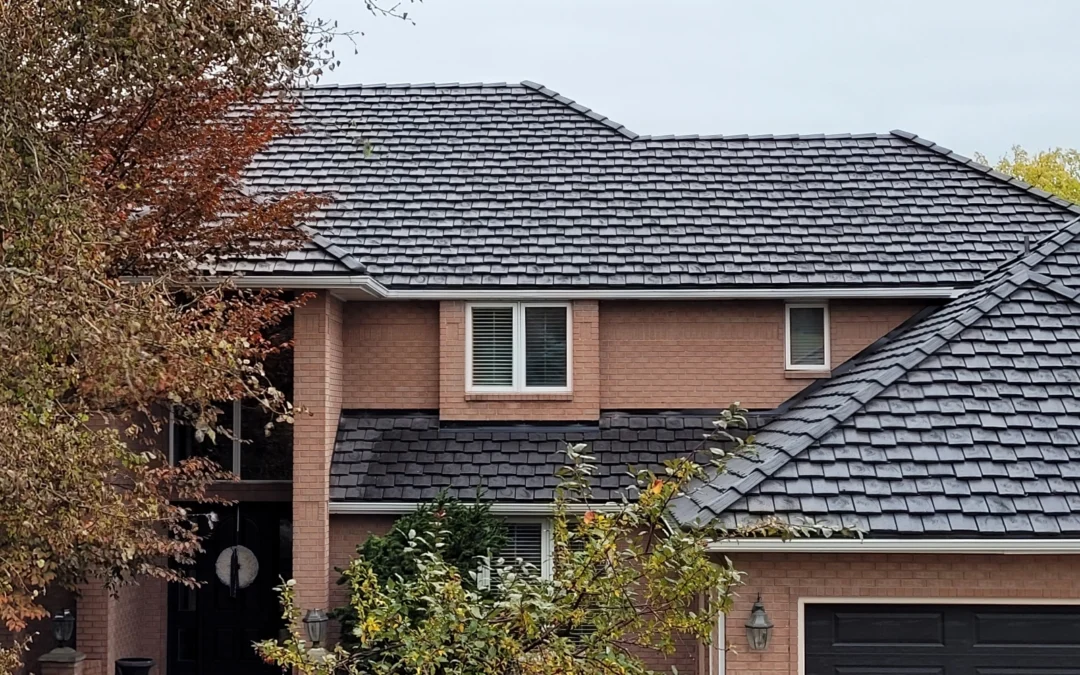 New England Slate, Bartile #280, Swirl Brush texture, Ruffcut edge, Cottage layout (photo 1)