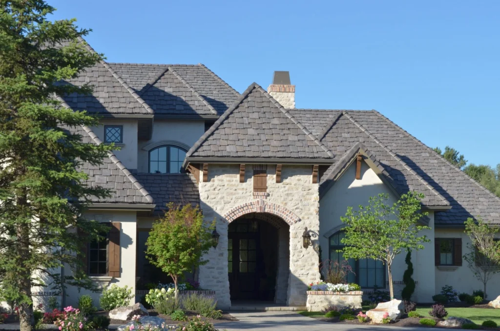 Yorkshire Slate, Bartile #613 Taupe, Ruffcut edge, Cottage layout (photo 2)